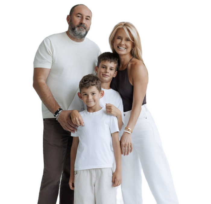 Alina Andriuța cu familia